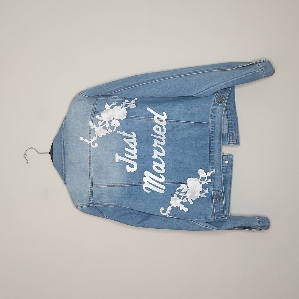 THE DENIM BLONDE CUSTOM JUST MARRIRD JEAN JACKET